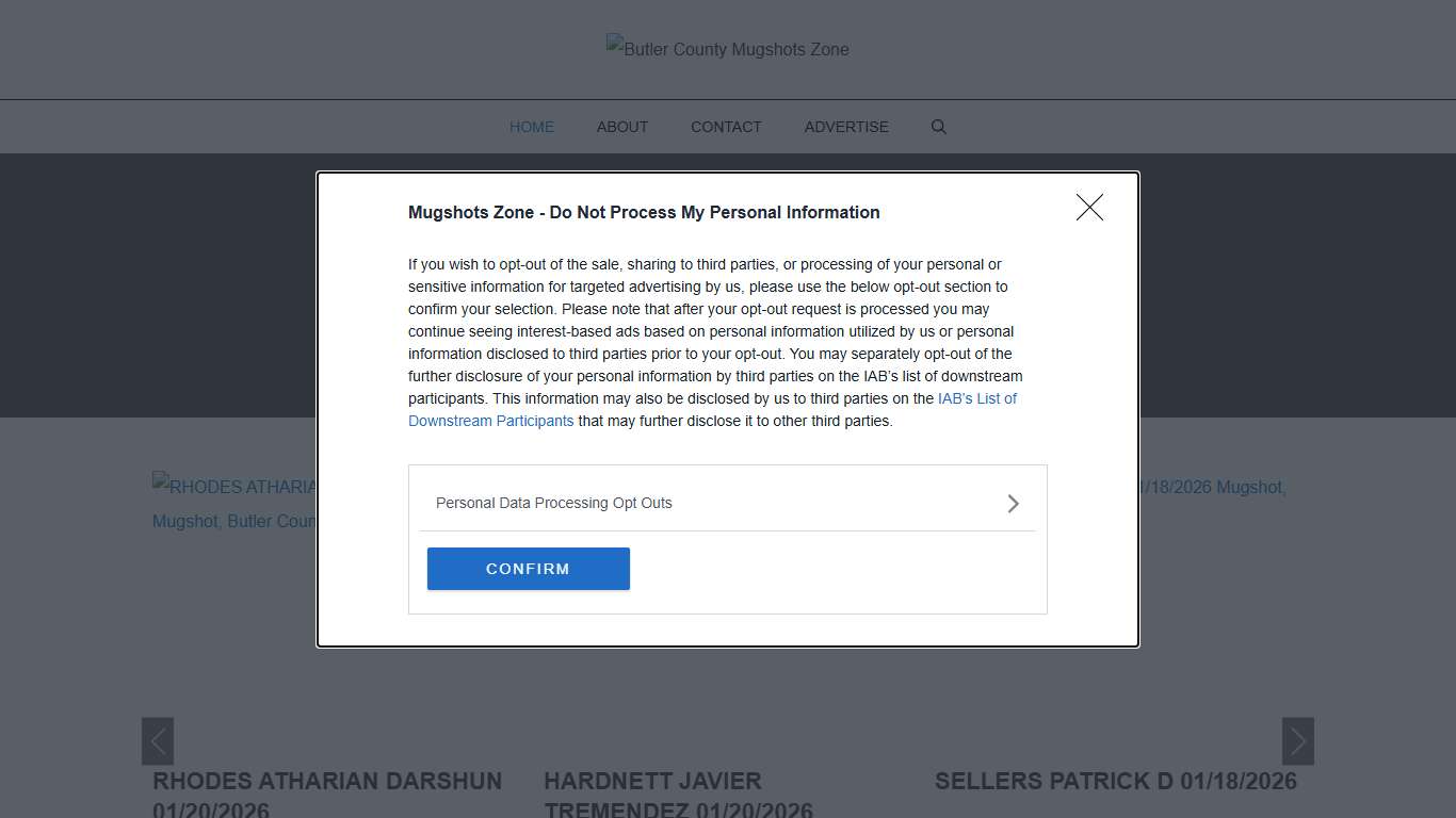 Butler County Mugshots Zone